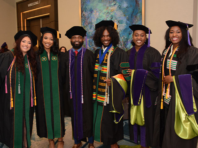 Law students hooding ceremony